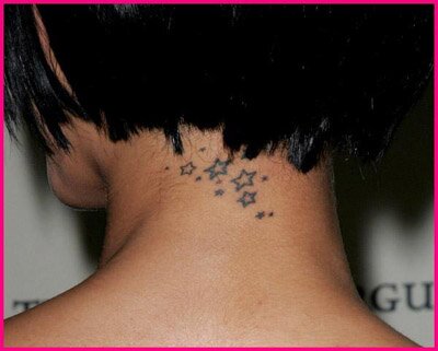 Rihanna Tattoo Neck