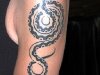 Snake design on arm
