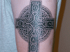 Large black detailed celtic cross