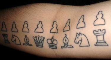 chess arm tattoo