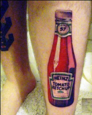 heinz tomato ketchup tattoo
