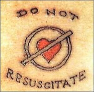 crazy tattoo do not resuscitate